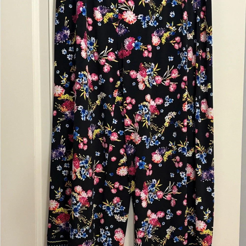 Floral Women's - Black pants